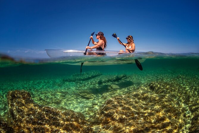1.5-hour Clear Kayak Rentals: Explore Verudela Cave & Islands - Paddling across clear Stoja Bay