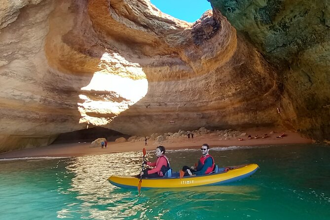 2-Hour Kayak through the Sea Caves of Benagil - The first paddle along the Algarve cliffs
