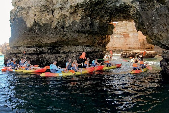 2-hour Kayak Tour of Ponta da Piedade Caves and Beaches - Swimming from the catamaran afterward