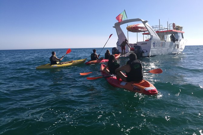 2-hour Kayak Tour of Ponta da Piedade Caves and Beaches - The catamaran ride from Lagos Marina