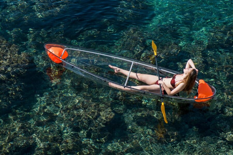 2 Hours Tour - Transparent Kayak Tour - Starting beside San José port