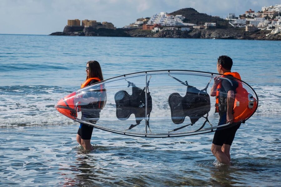 2 Hours Tour - Transparent Kayak Tour - Sea caves and beaches reached from the water