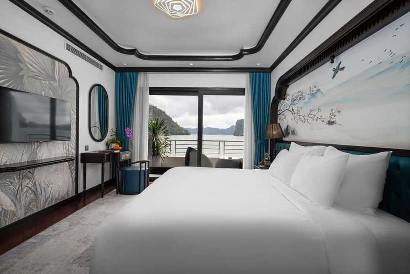 2D1N Halong Bay 6-Star Cruise: Fine Dining, Cave & Kayaking - Titop Island for a view or a swim