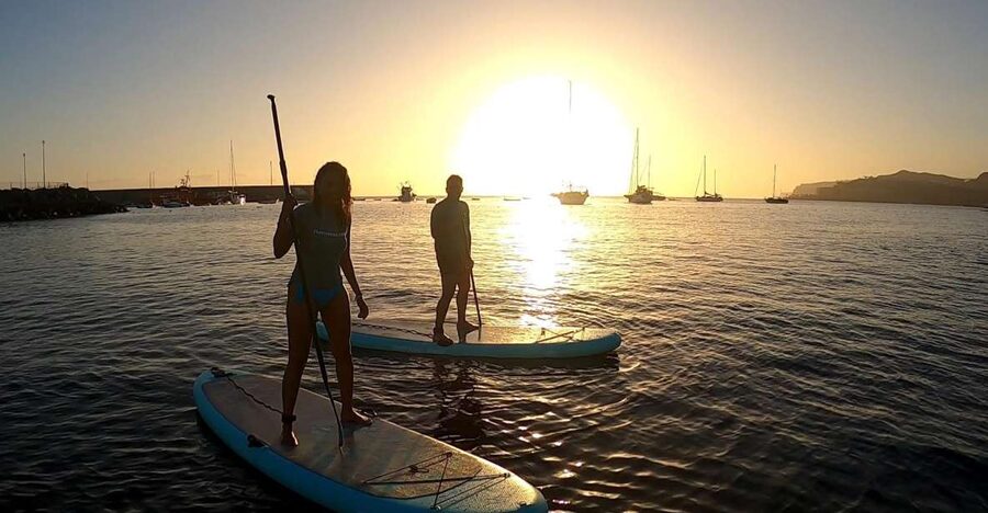 2h Sunset Paddle Board Session in Gran Canaria - Your first attempts on the board