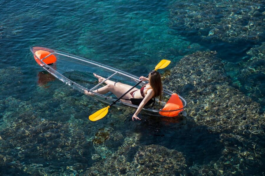 3 Hours Guided Tours in Transparent Kayaks - Setting out from Playa de San José