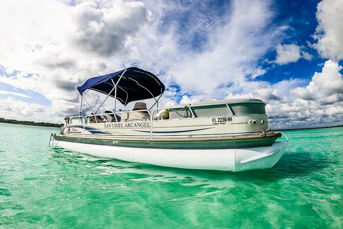 3 hr Pontoon Tour with access to Beach Club and Free Kayaks - Cenote de la Bruja and the lagoon’s swimming stops