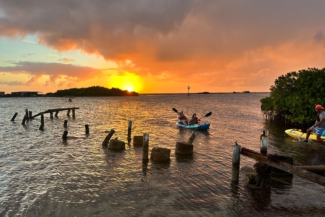 Adventurous Clear Kayak And Snorkeling Tour At Mangel Halto - Seeing Mangel Halto through a transparent kayak