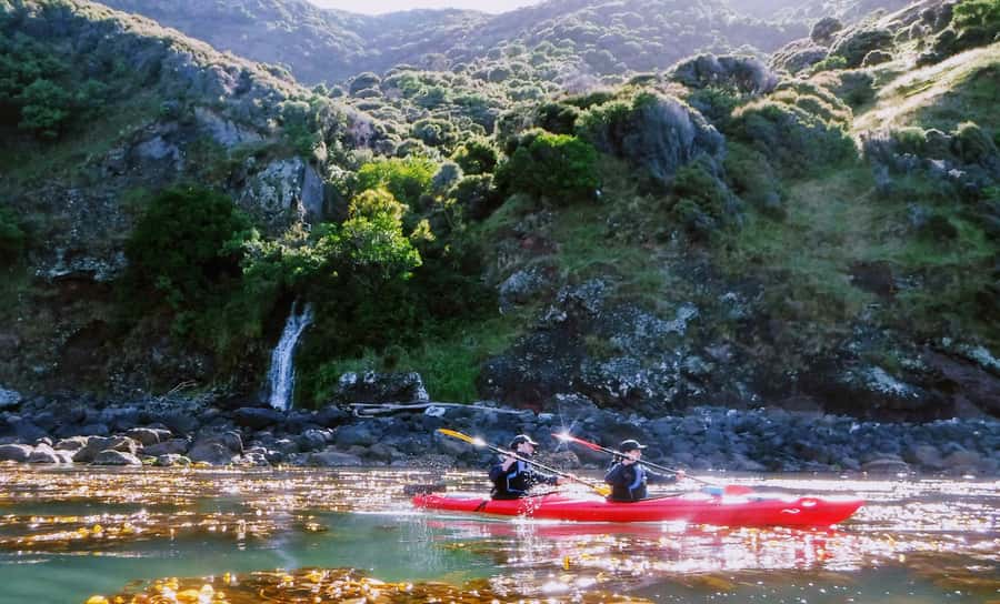 Akaroa: Guided Sunrise Sea Kayaking Tour - The first minutes on the water