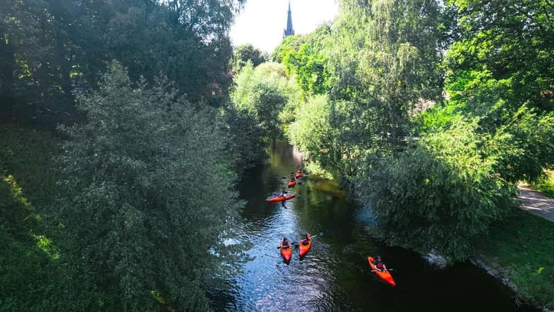 Akerselva River: Urban Paddling Adventure Kayak Tour - The 500-meter tunnel is the great oddity