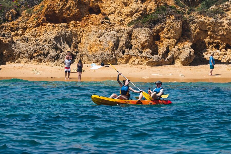 Albufeira: Algarve Kayak and Coastline Tour - Timing, guides, and group comfort