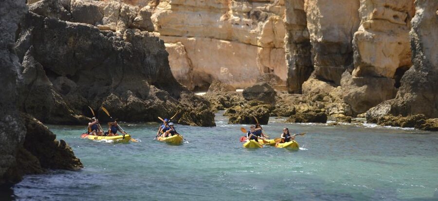 Albufeira: Algarve Kayak and Coastline Tour - Paddling along the Albufeira coast