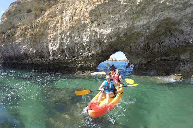 Albufeira Kayak Cave Tour – Hidden Beaches & Cliffs - Praia dos Arrifes and the close-up coastal view