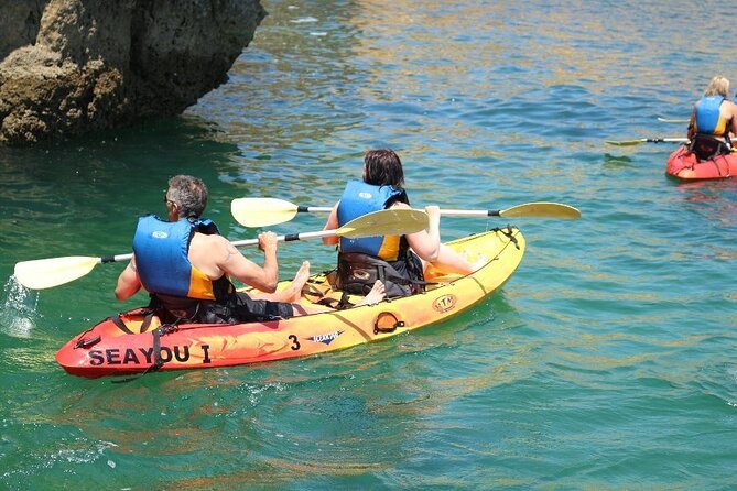 Albufeira Kayak Tour – Relaxing Trip with 2 Guides - Paddling near Praia do Castelo