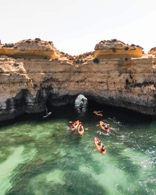 Albufeira: Secret Caves & Beaches Kayak Tour with Swim Stop - Paddling toward Xorino Sea Cave