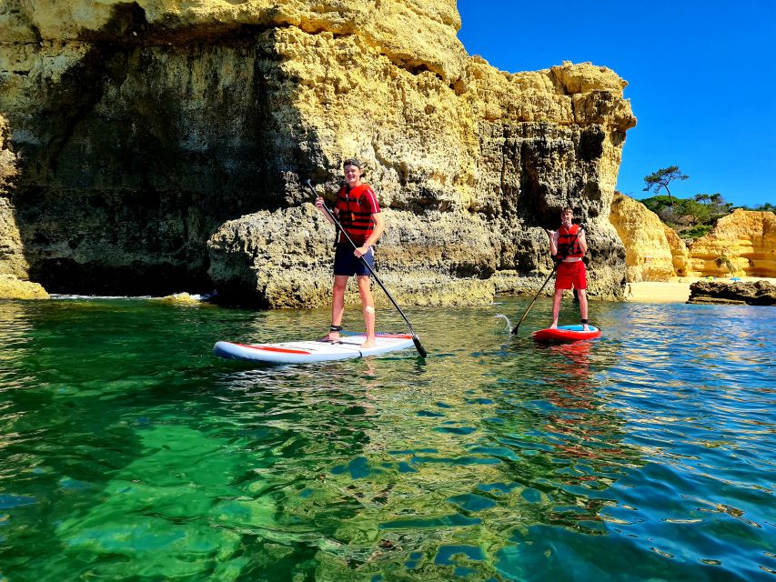 Albufeira: Stand Up Paddle Lesson and Coastal Tour - Moving along the cliff-lined shore