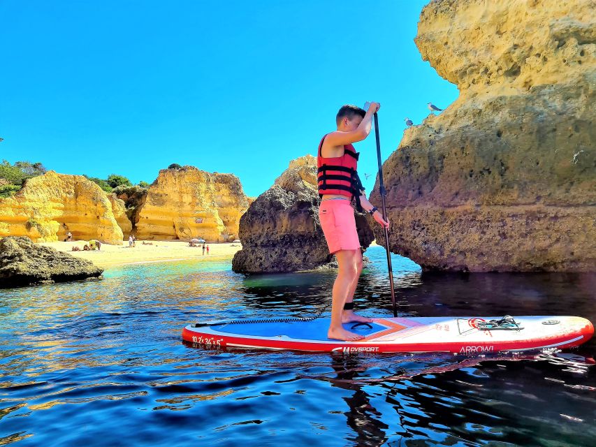 Albufeira: Stand Up Paddle Lesson and Coastal Tour - Meeting the guide and getting on the water