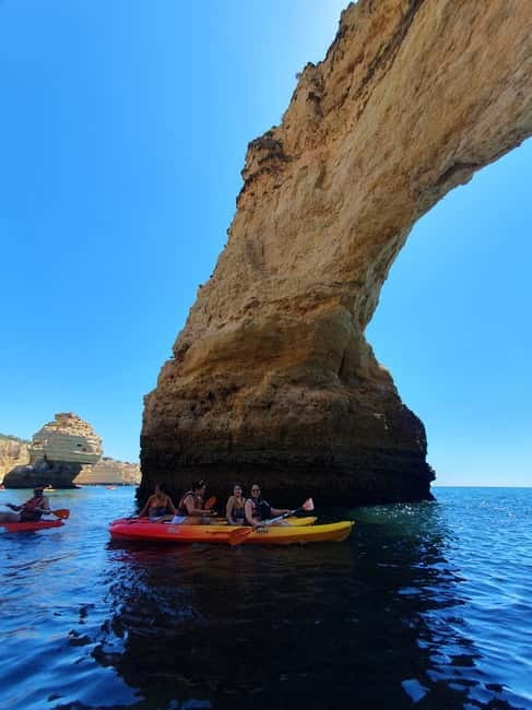 Algarve: Hidden Treasures - Benagil Caves by Kayak - From the safety briefing to Praia da Marinha