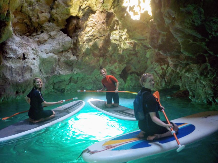 Algarve: Stand Up Paddle Tour w/ Snorkeling to Ingrina Caves - When the weather changes the plan