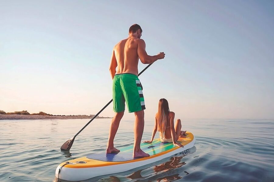 Alicante: E-Bike, Snorkeling and Paddle Surf Tour - Riding from Alicante toward La Albufereta