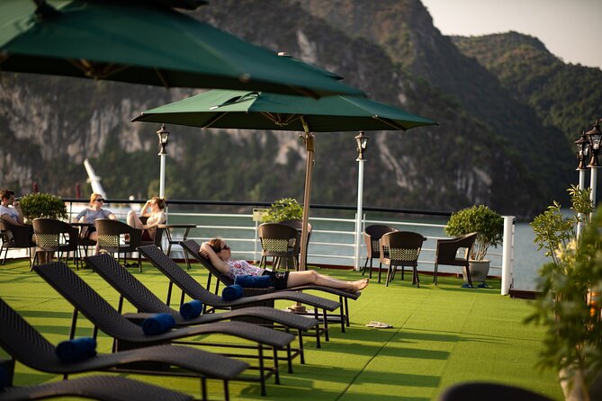 All-Inclusive 2 Day/1 Night Halong Luxury Cruise, Meals, Cave, Kayaking,Swimming - The evening onboard