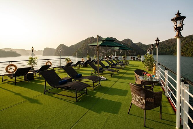 All-Inclusive 2 Day/1 Night Halong Luxury Cruise, Meals, Cave, Kayaking,Swimming - Lunch and the first view of the bay