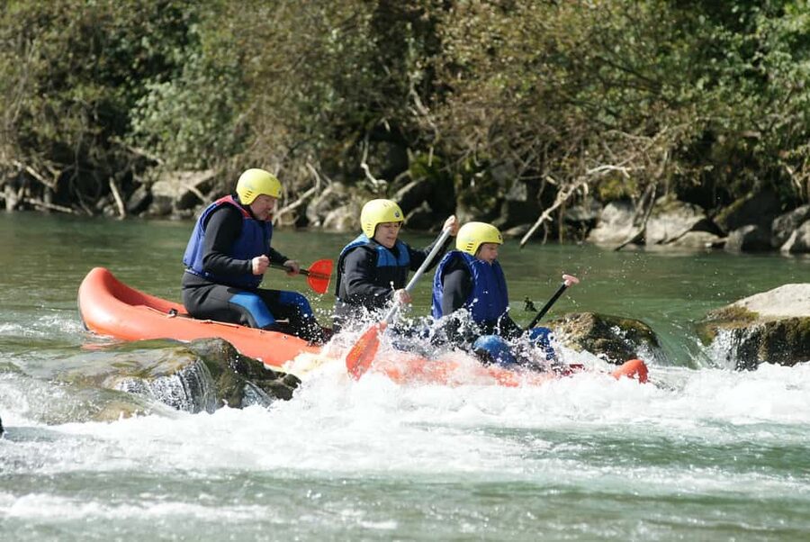 Allgäu canoe tour - Jumping in, floating, and enjoying the river