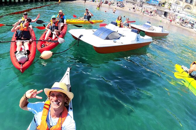 Amalfi Coast Kayak & Snorkeling Tour to the Pandora's Cave - A quick stop at Acquachiara Spiaggia and Sulfur Cave