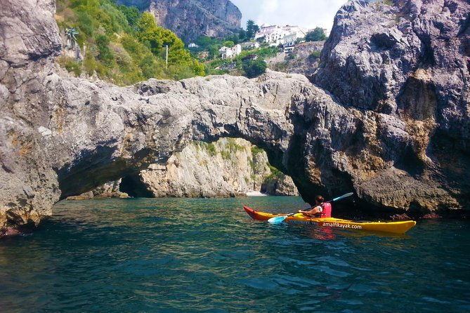 Amalfi Coast Kayak Tour: Explore Caves, Arches & Hidden Beaches - Getting Started Beside Tonino’s Beach