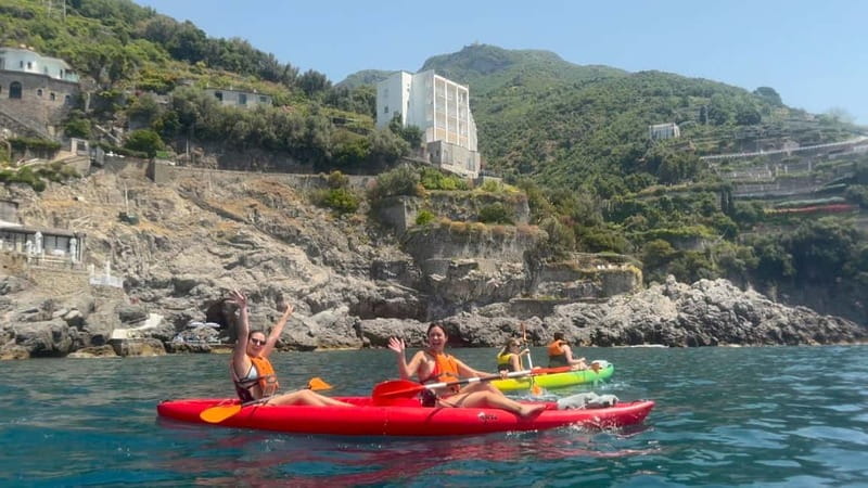 Amalfi: Kayak-Snorkel to Pandora Cave, Hidden Beach & Drinks - Who should book this Amalfi kayak tour?
