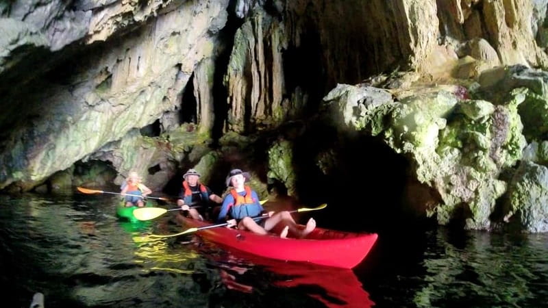 Amalfi: Kayak-Snorkel to Pandora Cave, Hidden Beach & Drinks - Paddling past Maiori’s old defenses