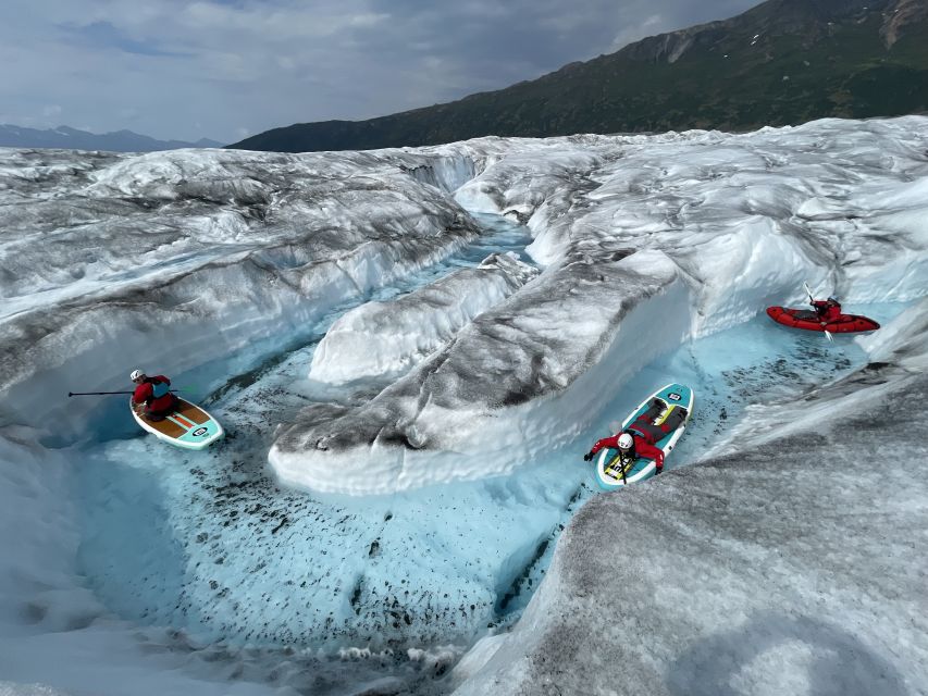 Anchorage: Knik Glacier Helicopter and Paddleboarding Tour - The cold-water plunge is part of the lesson