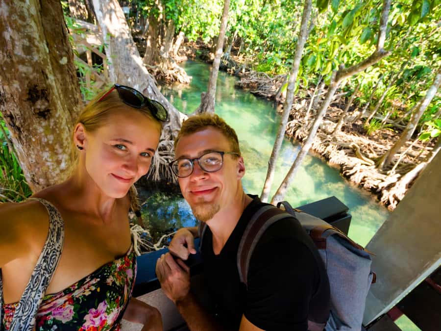 Ao Nang: Crystal Pool Kayaking, ATV, and Pineapple Farm Tour - Swimming at the Crystal Lagoon