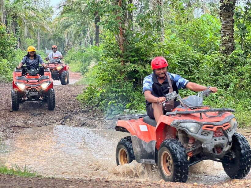 Ao Nang: Krabi kayaking and and ATV Extreme - Swimming in the clear spring lagoon