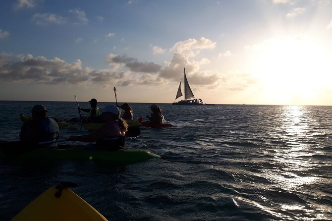 Aruba Night Glass Kayak Tour - Getting to Arashi Beach and returning