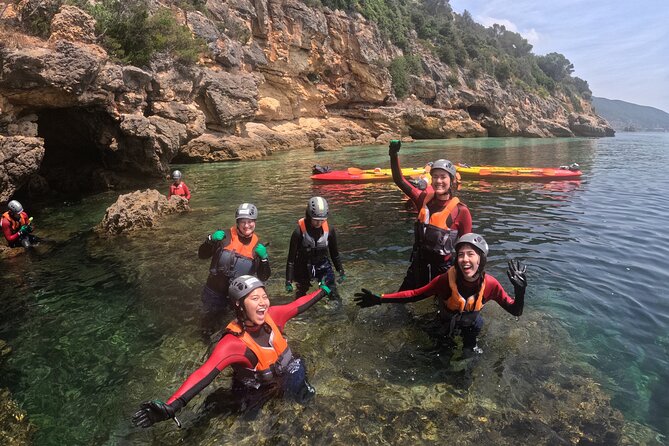 Award Winner Premium Kayak and Coasteering Adventure with Lunch - From Lisbon Zoo to Arrábida’s rocky coast