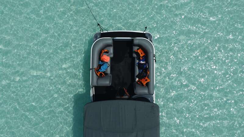 Bacalar: 3-hr Pontoon Boat Tour with Beach Club + Kayaks - Three cenotes, three different views of the lagoon