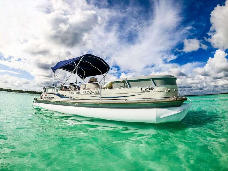 Bacalar: 3-hr Pontoon Boat Tour with Beach Club + Kayaks - What the $29 price really includes