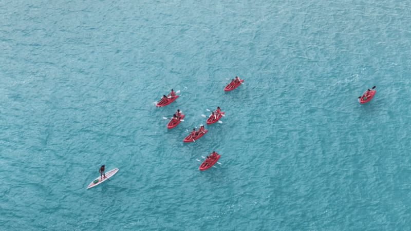 Bacalar: Full Day Kayak Rental - Paddling across Bacalar’s seven-color lagoon
