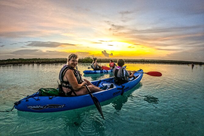 Bacalar Sunrise in Kayak - Why the pre-dawn start is the real attraction