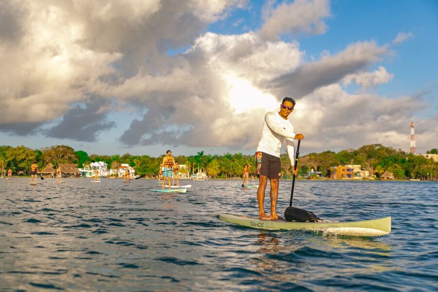 Bacalar: Sunrise Paddleboard Tour with Floating Picnic - Guides, instruction, and group pace