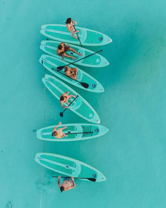 Bacalar Sunrise Stand Up Paddleboard Tour with Breakfast - GoPro photos and video without handling your phone