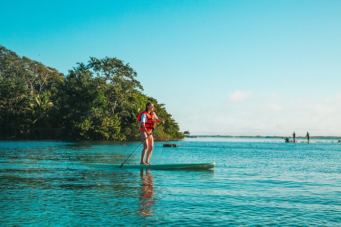 Bacalar Sunrise Stand Up Paddleboard Tour with Breakfast & Photos - GoPro Photos Without Managing Your Own Camera