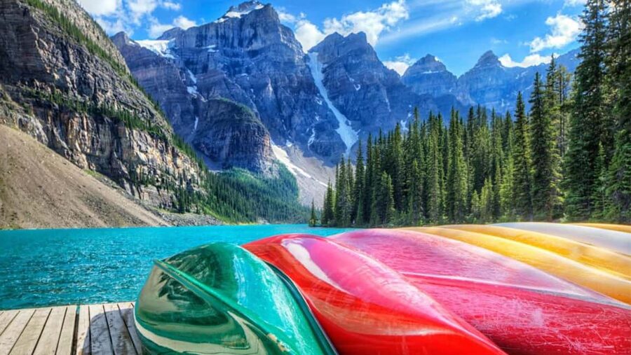 Banff/Canmore Moraine Lake & Lake Louise-Hike/Canoe/Sightsee - Moraine Lake: choose 90 minutes or three hours