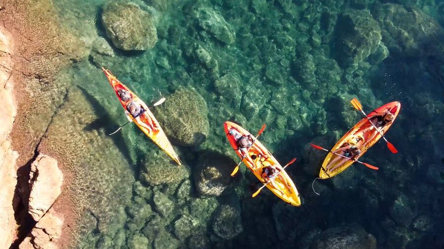 Barcelona: Costa Brava Kayak, Snorkel & Cliff Jump & Lunch - Cliff jumps that stay optional