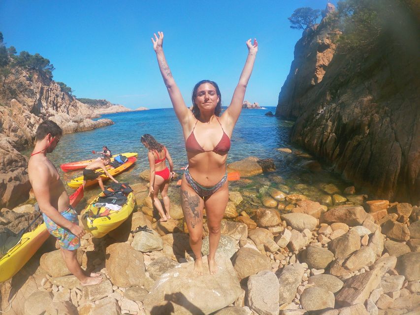 Barcelona: Costa Brava Kayaking & Snorkeling Tour with Lunch - Snorkeling in clear Mediterranean water