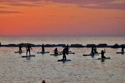 Paddleboarding at Sunrise. Includes: instructor, photos, equipment