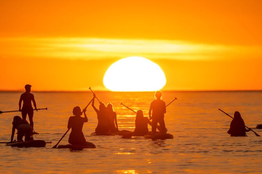 Barcelona: Sunrise Paddleboarding with Instructor and Photos - Ninety minutes on the water