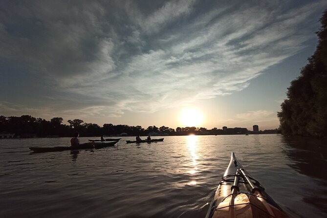 Belgrade sunset kayak tour - The sunset payoff