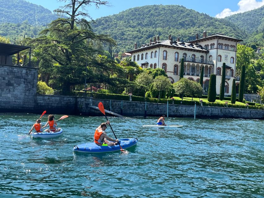 Bellagio Lake Como: Kayak Rental - South along villas and rocky shore
