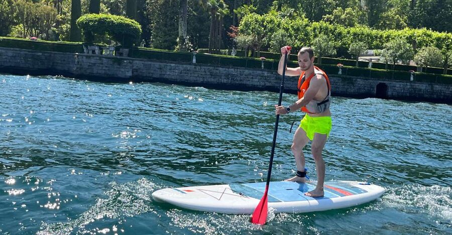 Bellagio Lake Como: Stand up Paddle Rental - What the view feels like from a paddleboard